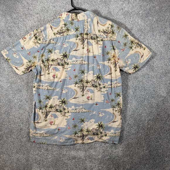 Vintage 90s Y2K GAP Hawaiian Shirt M Aloha Coastal Grandpa Resort Surf Skater - Picture 6 of 8